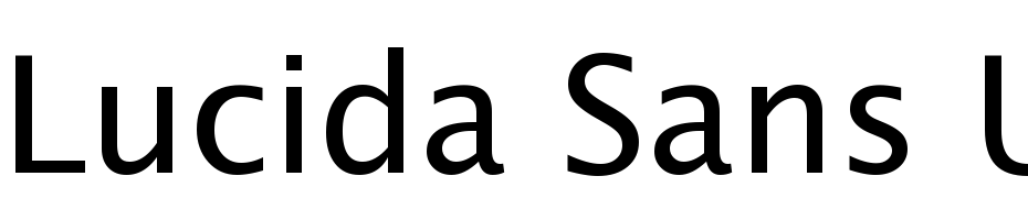 Lucida Sans Unicode Yazı tipi ücretsiz indir